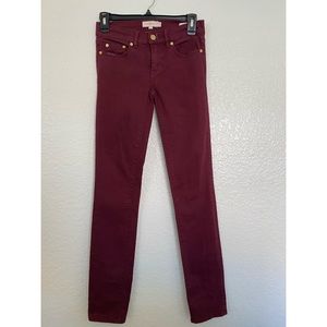 Tory Burch Burgundy Jeans
